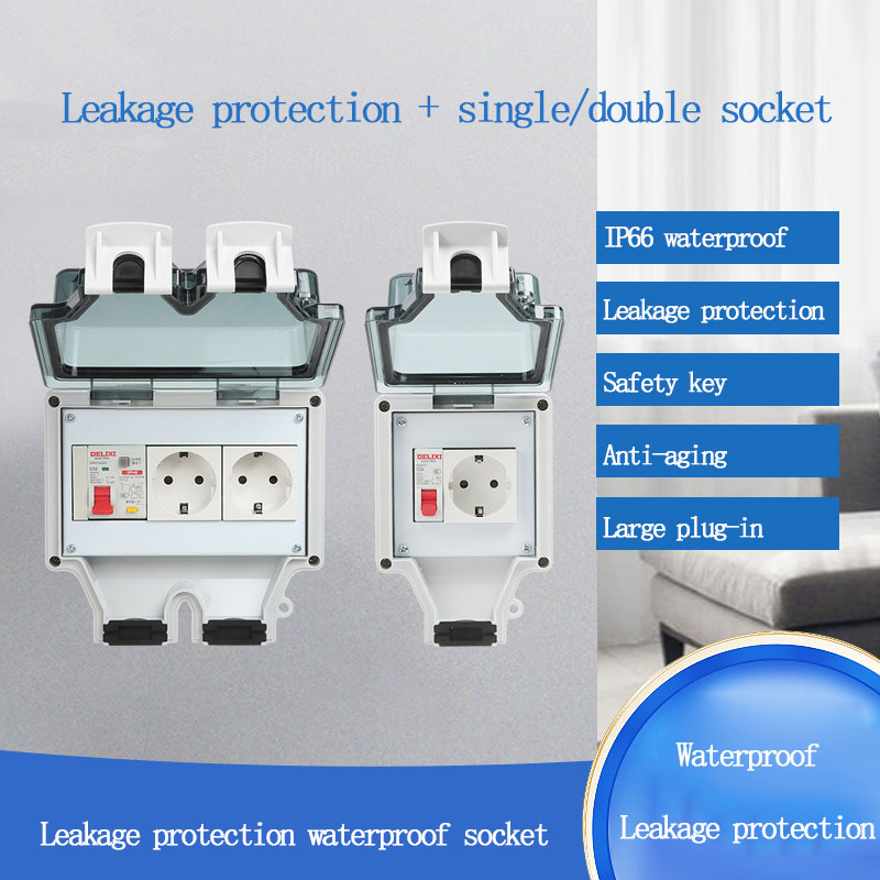 Outdoor Power Outlet - Outdoor Waterproof Socket 86 Type Waterproof