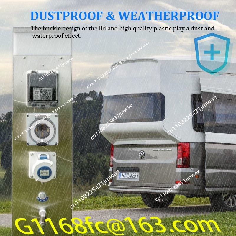 Outdoor Power Inlet Box - 50 Amp Generator RV Power Inlet