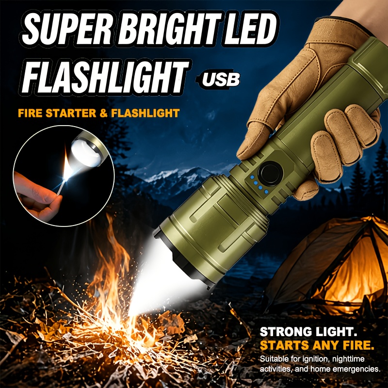 Outdoor Power Bank - Flashlight Lighter & Power Bank Combo,Rechargeable,Zoomable