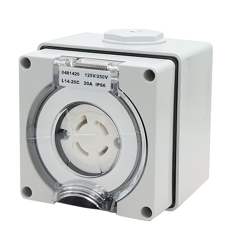 Outdoor Power Inlet Box - 125/250V 20A Generator RV Power Inlet
