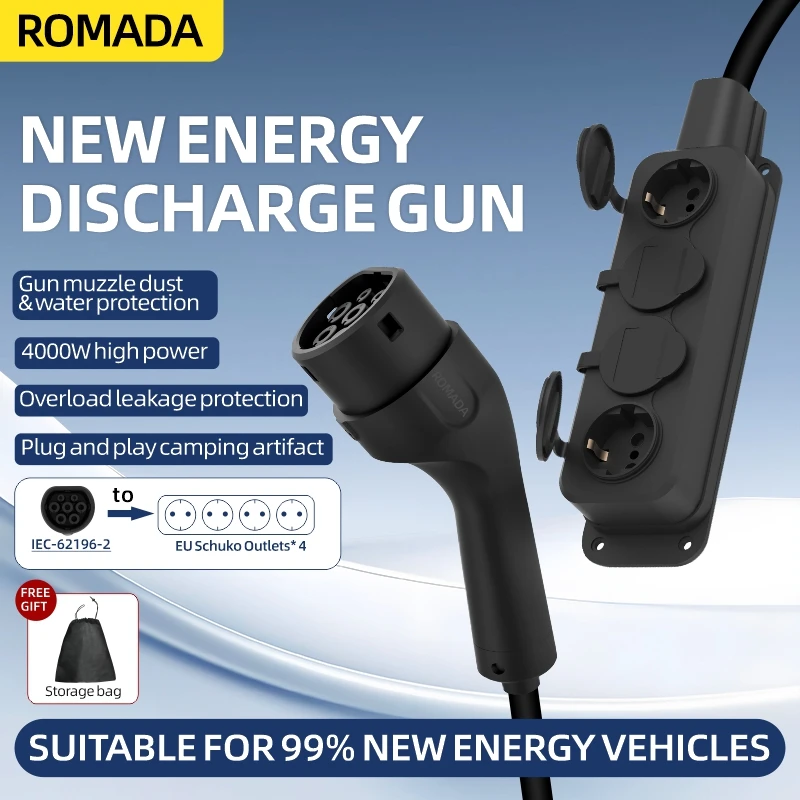 Outdoor Power Outlet - Portable 16A 4KW V2L Cable Electric