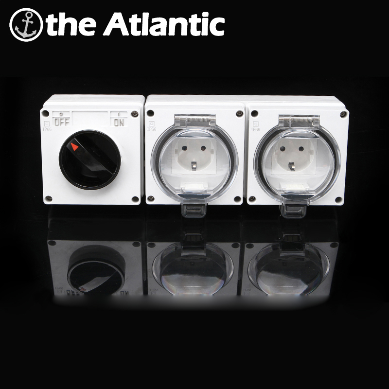 Outdoor Power Inlet Box - IP66 DE/RU/ES Weatherproof Waterproof Dust Proof