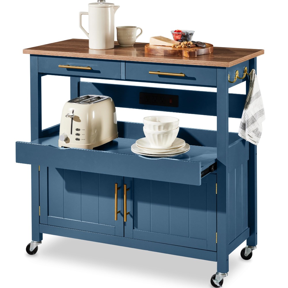 36in Large Rolling Kitchen Isl - огляд і ціна Outdoor Kitchen Power Outlet