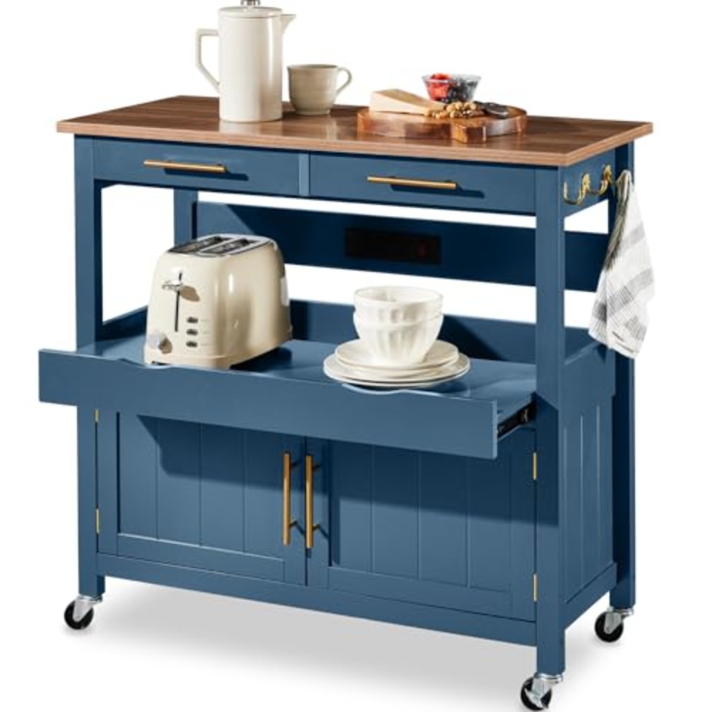 36in Large Rolling Kitchen Isl - огляд і ціна Outdoor Kitchen Power Outlet