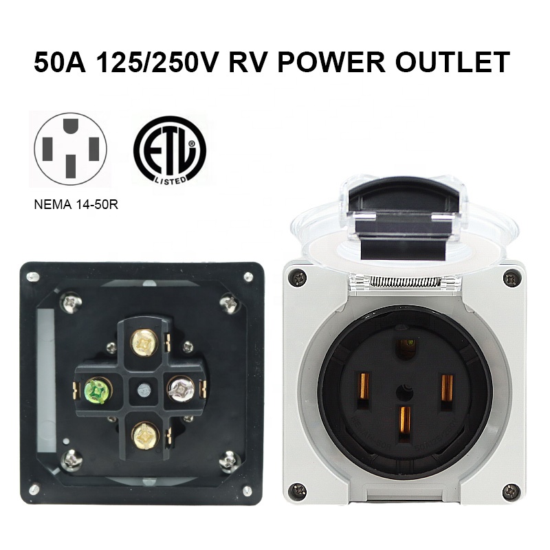 50 Amp Generator RV Power Inle - огляд і ціна Outdoor Power Inlet Box