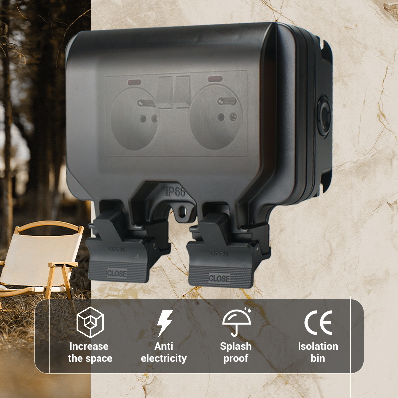 Avoir IP66 Double Power Socket - огляд і ціна Outdoor Power Inlet Box