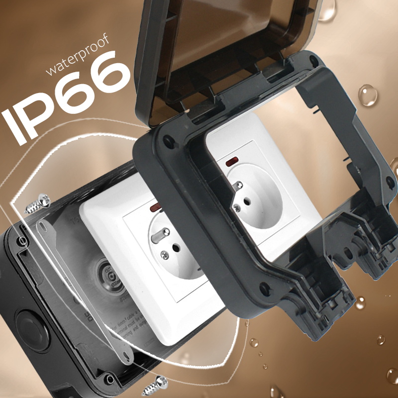 Avoir IP66 Double Power Socket - огляд і ціна Outdoor Power Inlet Box
