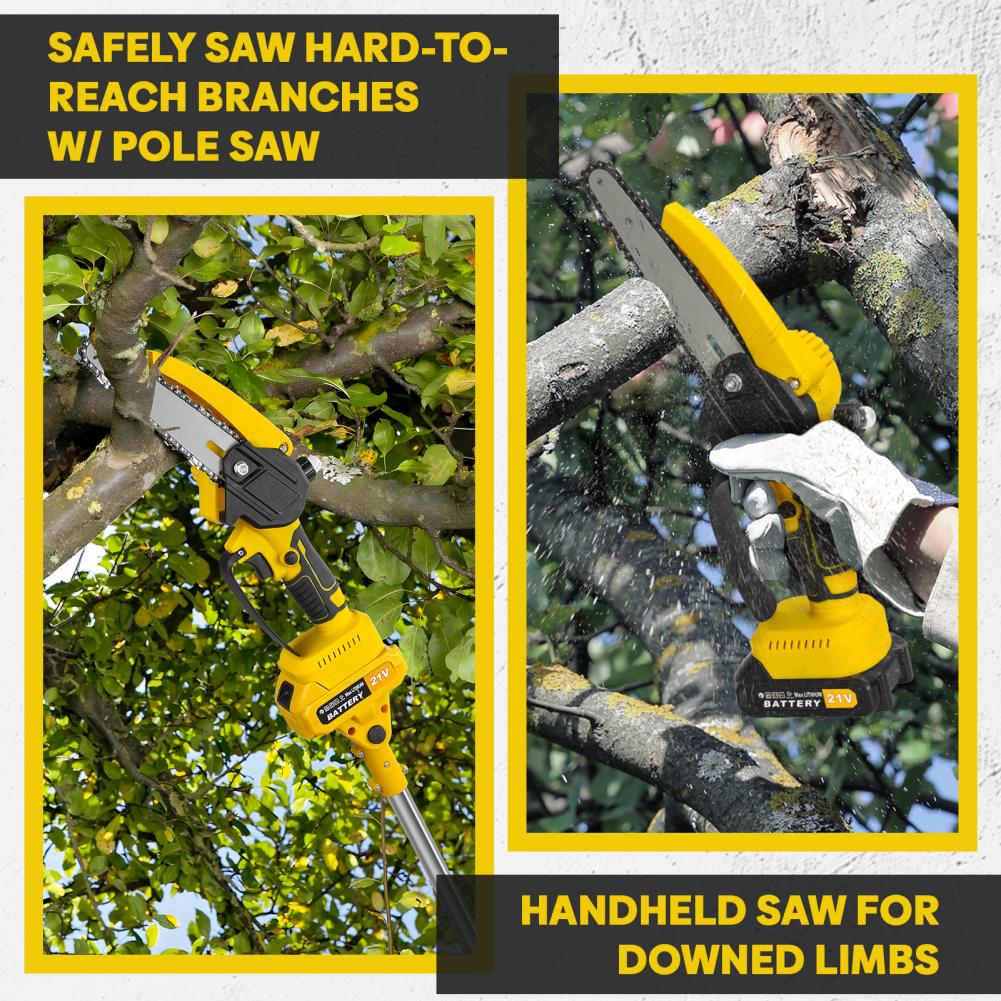 2 in 1 Cordless Pole Saw & Min - огляд і ціна Pole Saw Cordless