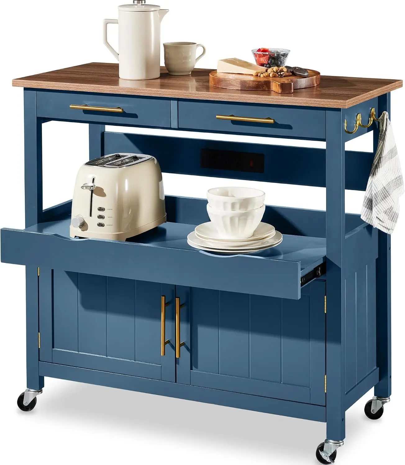 36in Large Rolling Kitchen Isl - огляд і ціна Outdoor Kitchen Power Outlet