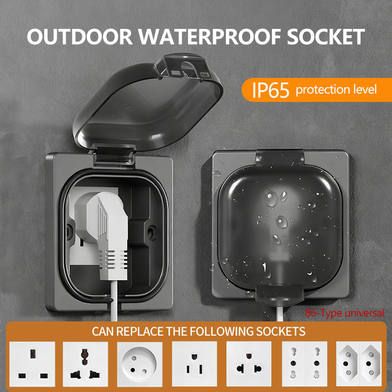 IP65 Waterproof Outdoor Socket - огляд і ціна Outdoor Power Inlet Box