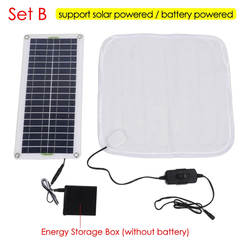 12V 50W Solar Panel Powered El - огляд і ціна Outdoor Power Heater