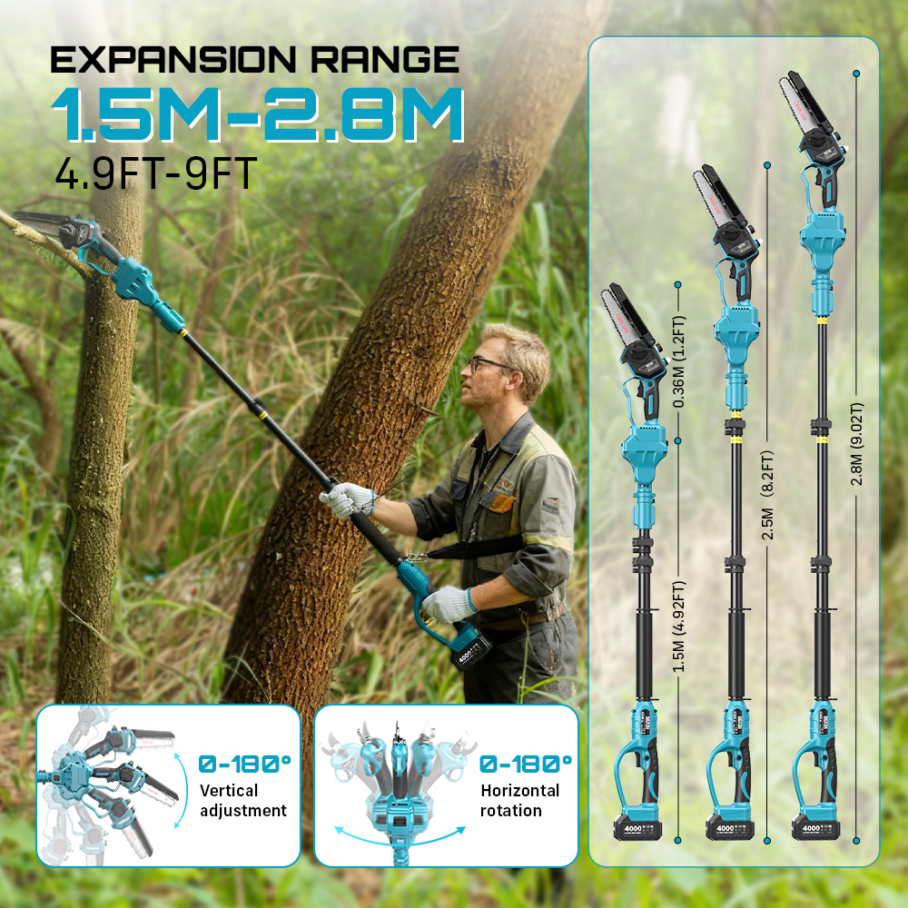 SEESII 3-in-1 Brushless Cordle - огляд і ціна Pole Saw Cordless