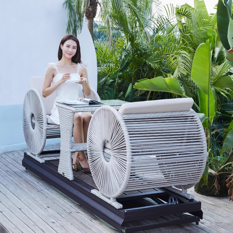 Modern Waterproof Double Wheel - огляд і ціна Outdoor Power Recliner