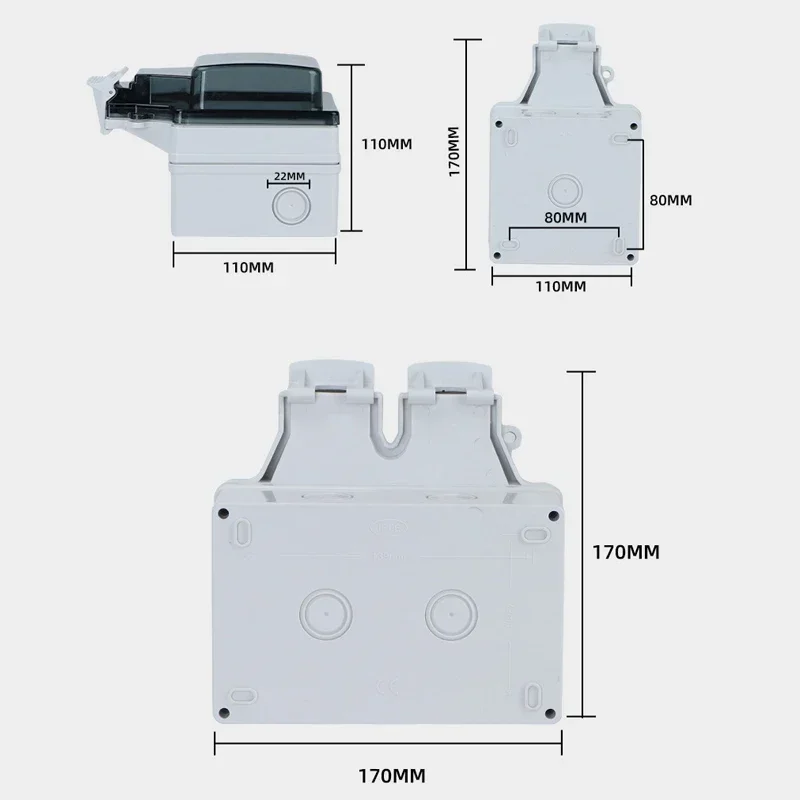 Tuya Waterproof Electrical Wal - огляд і ціна Outdoor Power Inlet Box