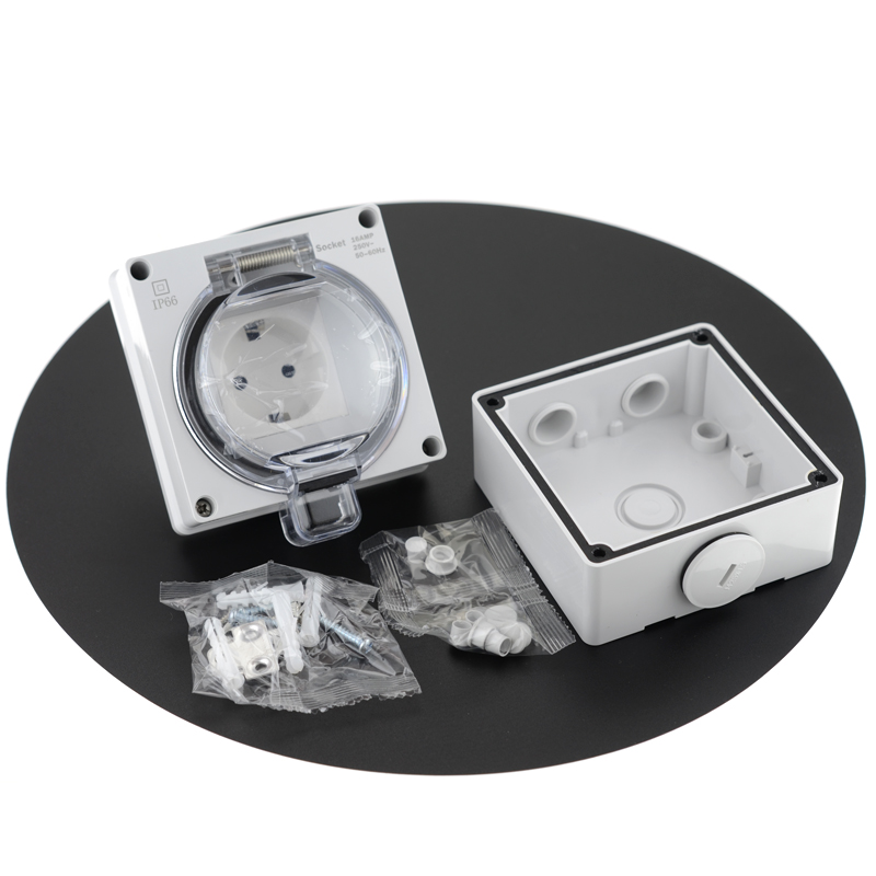 IP66 Waterproof Socket French  - огляд і ціна Outdoor Power Inlet Box