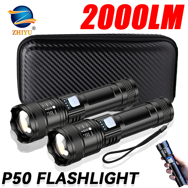 Tactical LED Flashlight 2000LM - огляд і ціна Outdoor Power Bank