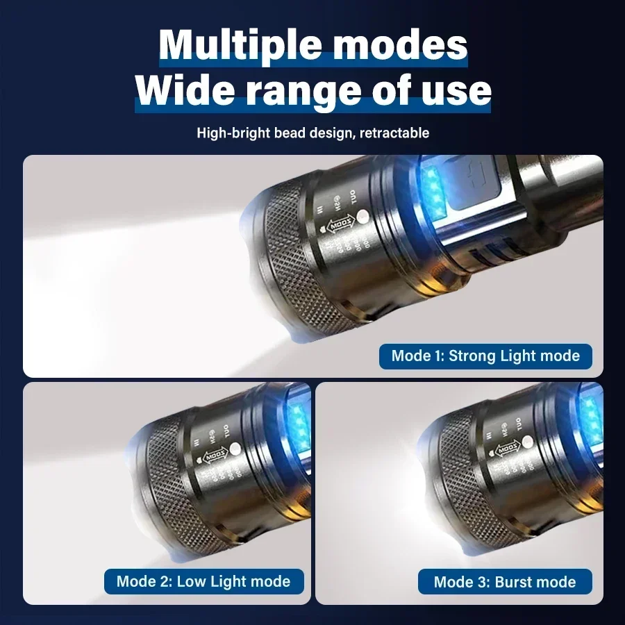 Tactical LED Flashlight 2000LM - огляд і ціна Outdoor Power Bank