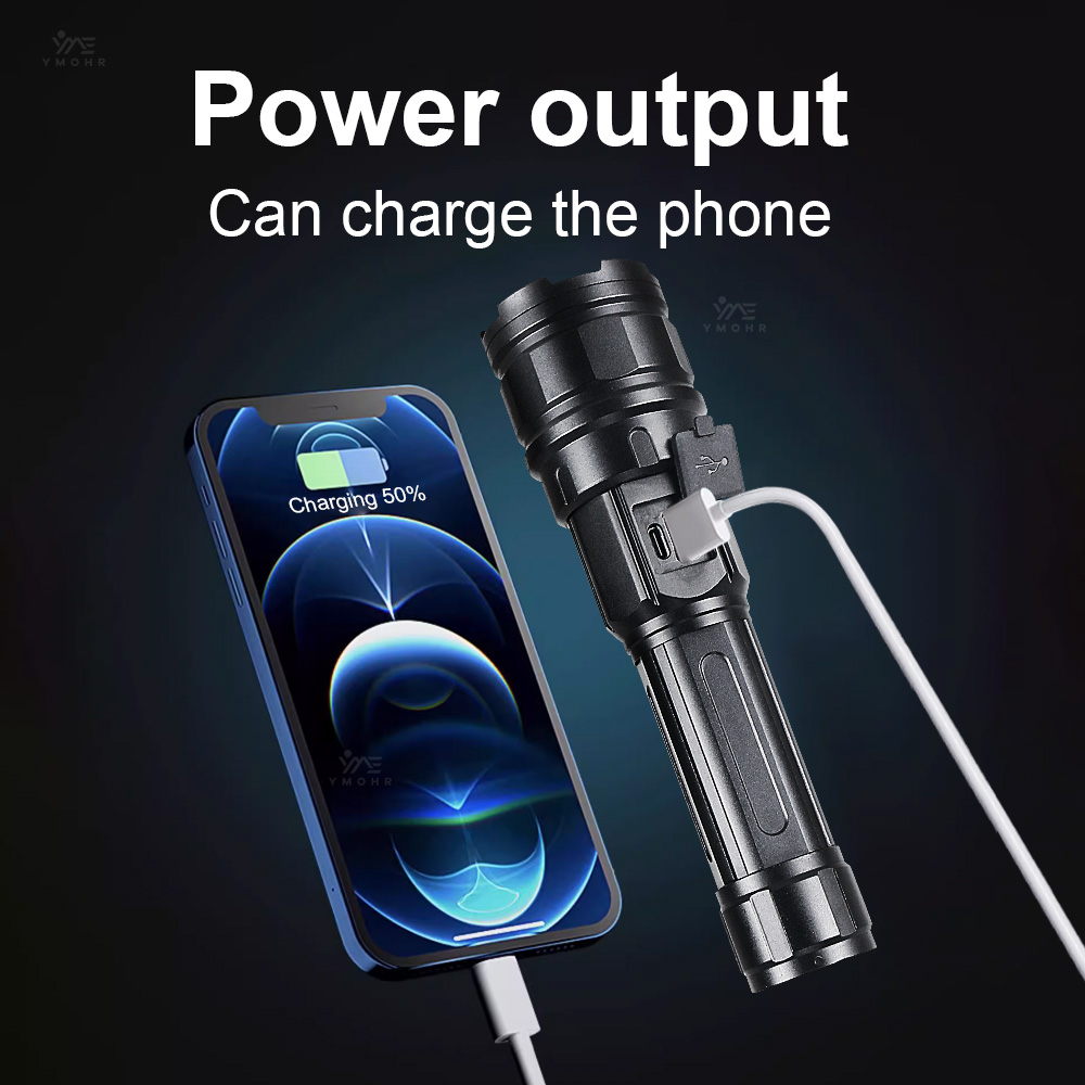 White Laser High Power Flashli - огляд і ціна Outdoor Power Bank